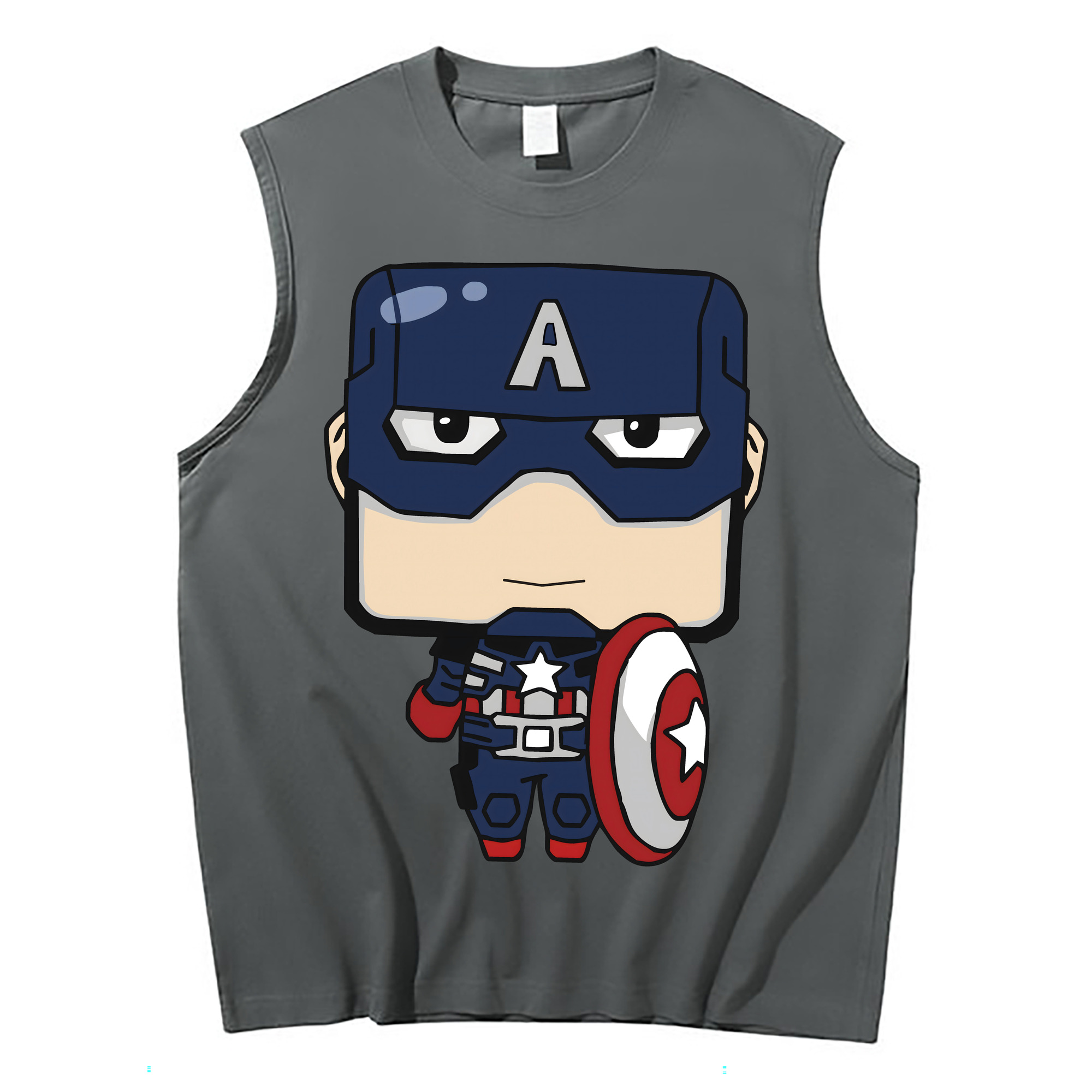 （画像用） アベンジャーズ The Avengers コットン100％タンクトップ（フロントプリント）